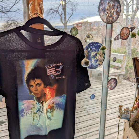 Vintage Captain EO tribute Official Disneyland Shirt - Picture 7 of 8